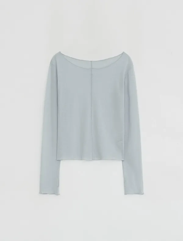 SHEER HAND WARMER T-SHIRT [SKY BLUE]