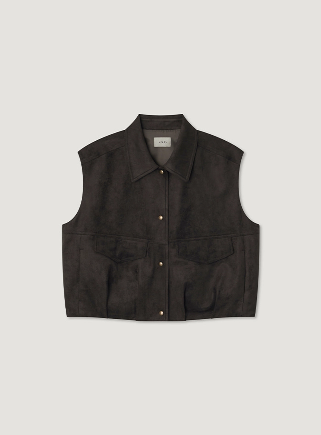 망고매니플리즈 CAJU SUEDE VEST_BROWN 상품 이미지 1
