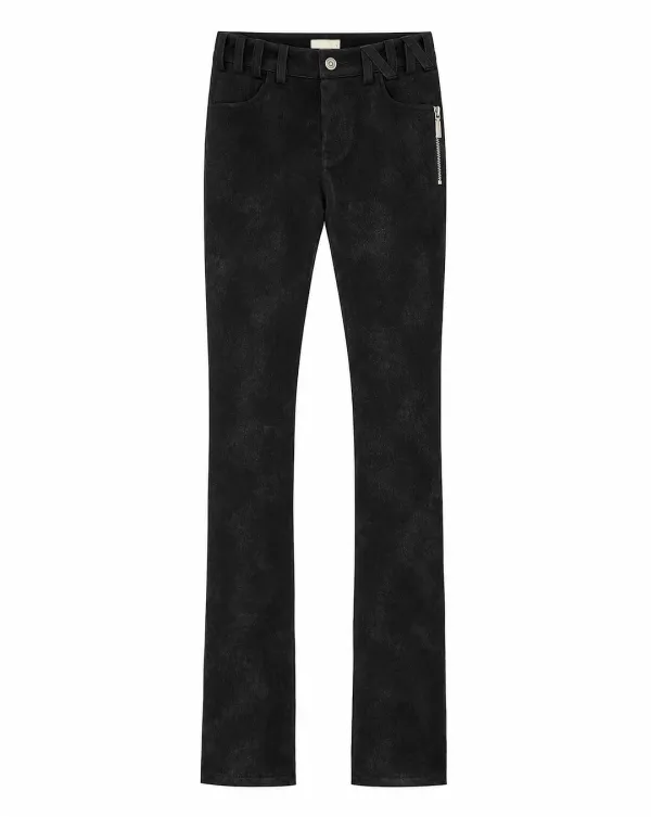 Leather skinny pants (Black)