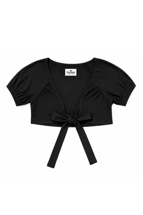 SHIRRING RIBBON BOLERO (BK)
