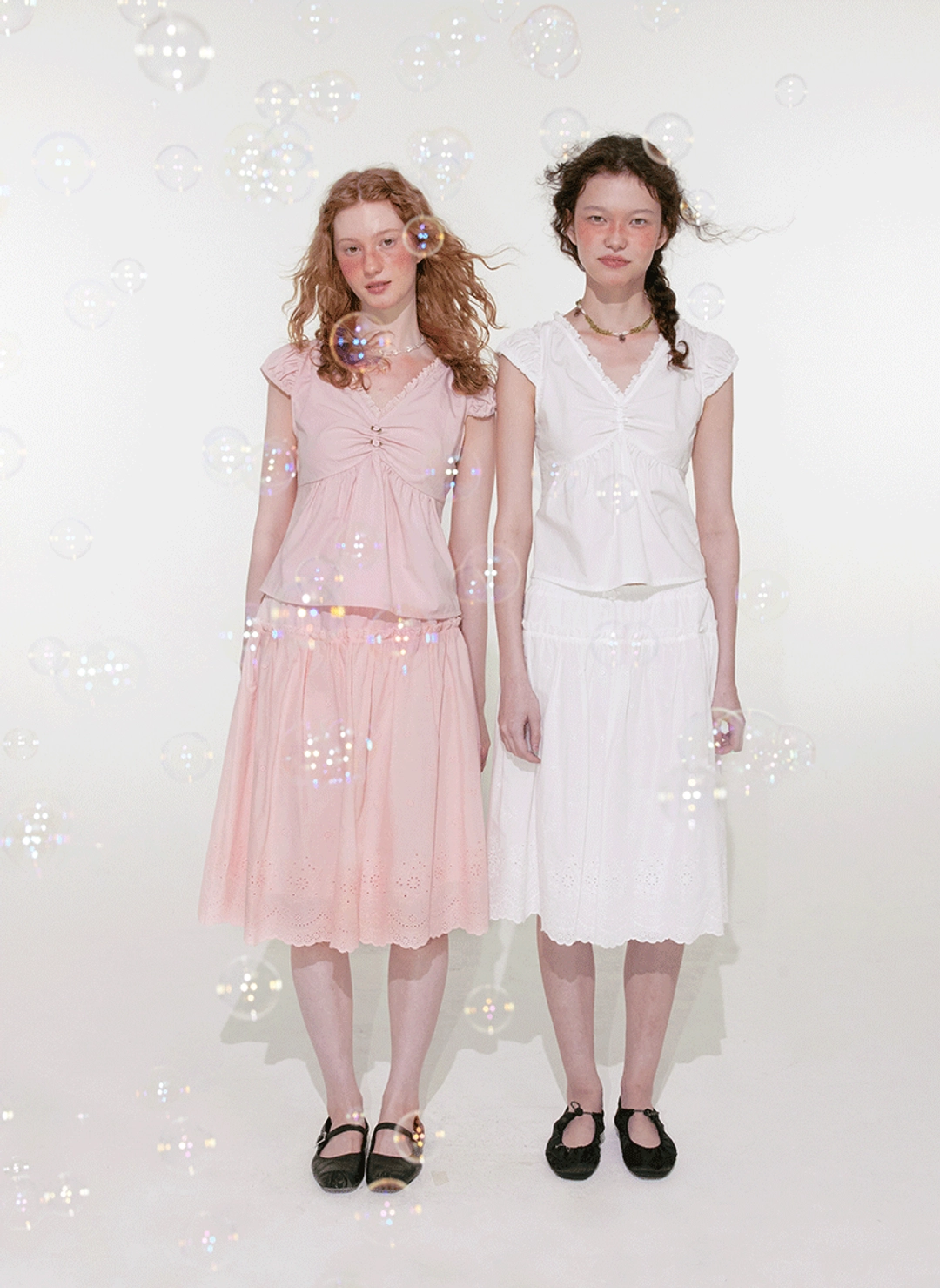루루서울 Zoey Lace Skirt (Pink) 상품 이미지 2