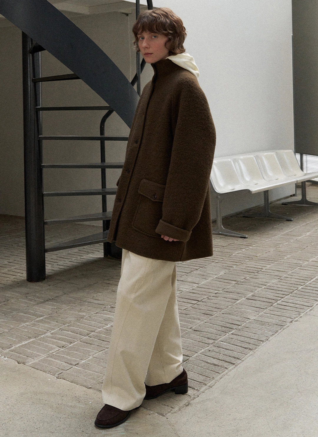 르닐 Mott Handmade Coat (Brown) 상품 이미지 3