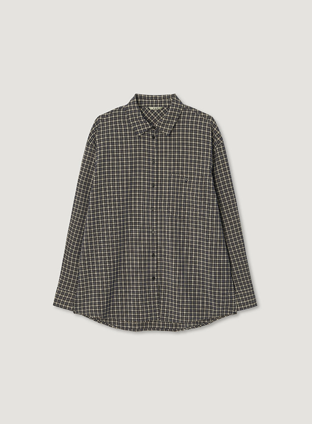 망고매니플리즈 FLOW CHECK SHIRT_BLUE BEIGE 상품 이미지 1