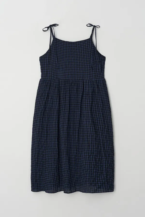 baker string dress - navy check