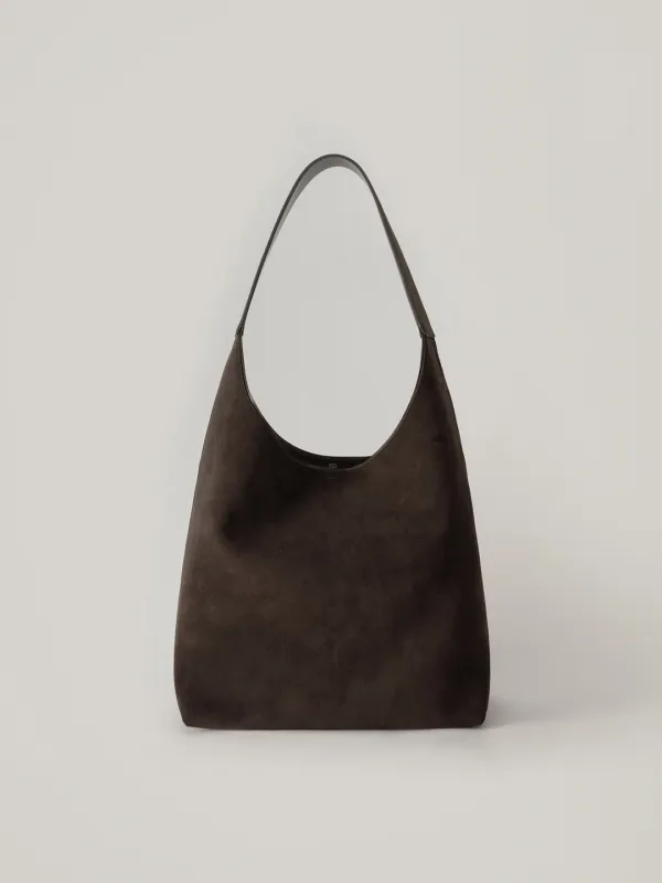 Large Mono Bag - Brown Suede