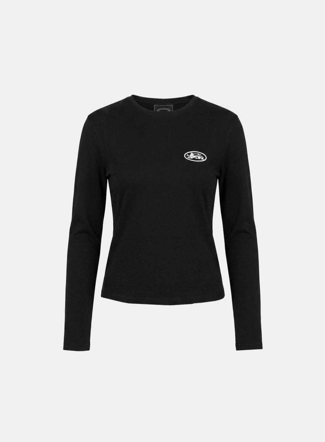 배드블러드 [w-tee26-027] Mystic Print Fitted Long Sleeve T-Shirt - Black 상품 이미지 2