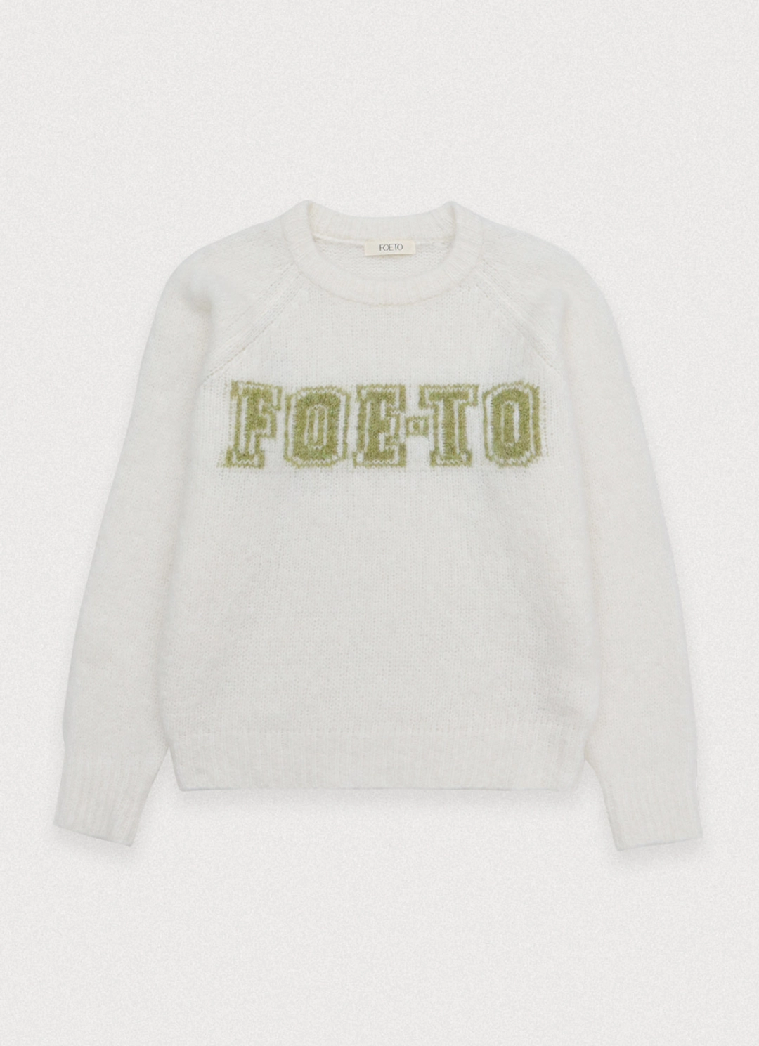 포에토 [3rd] FOETO logo alpaca knit - ivory 상품 이미지 3