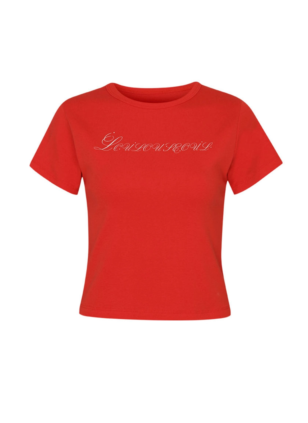 루루서울 Logo Sparkle T-Shirt (Summer Red) 상품 이미지 3