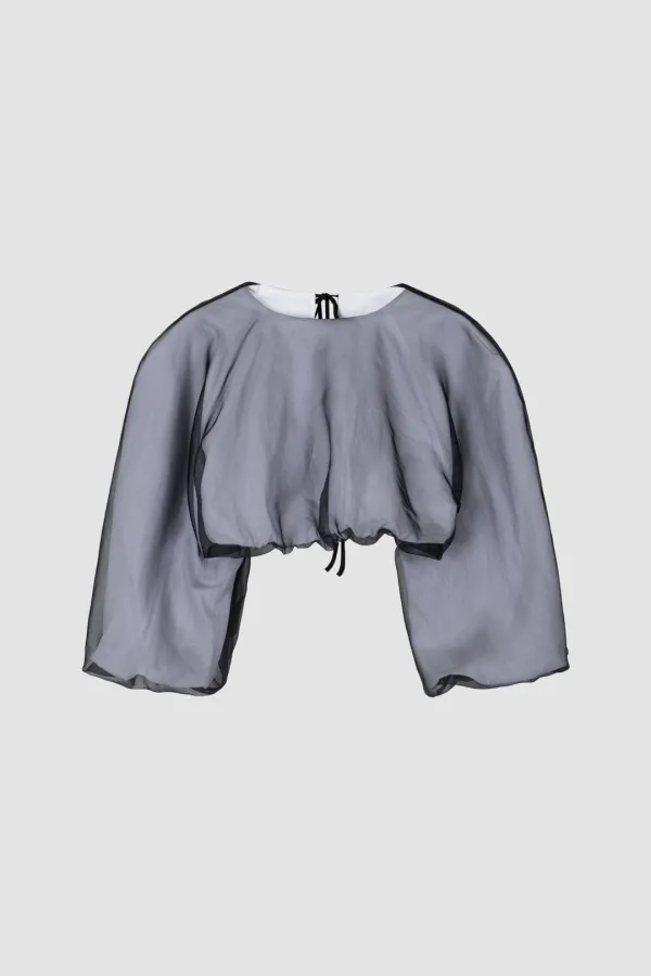 [EXCLUSIVE] VOLUME BOLERO TOP_WHITE/BLACK
