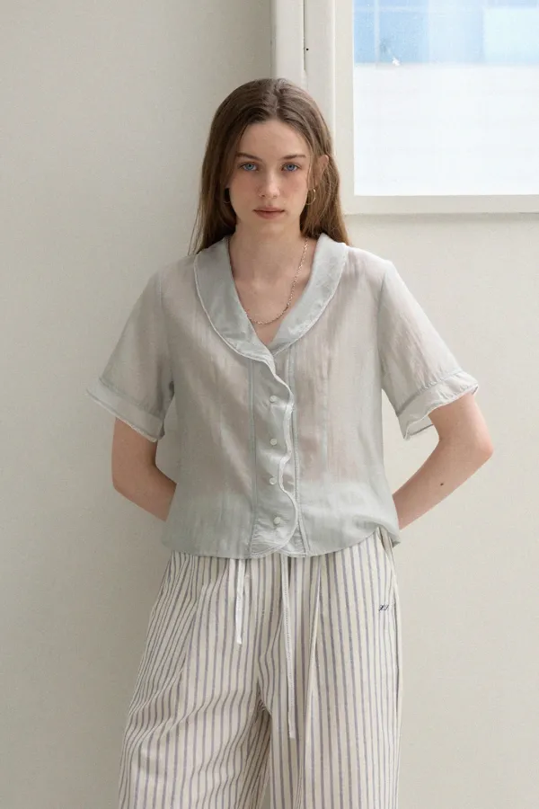 Her Blouse (mint grey)