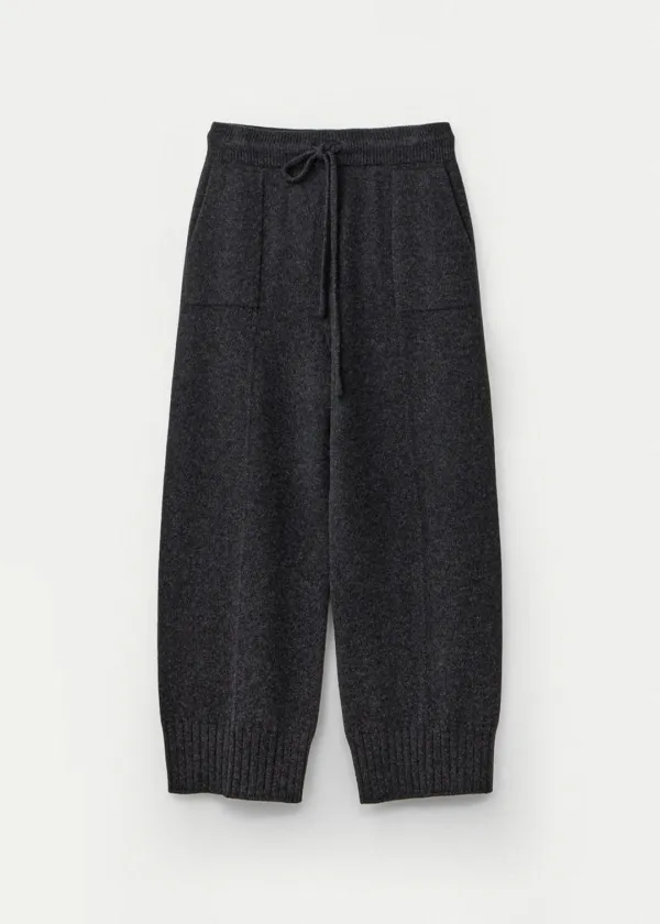 Super fine merino wholegarment pants_Charcoal