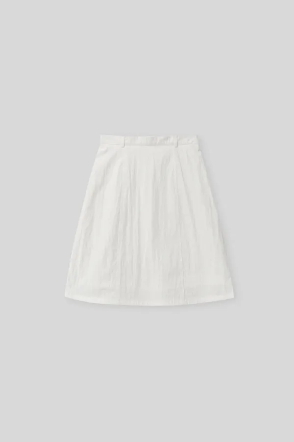 Ceder midi skirt (white)