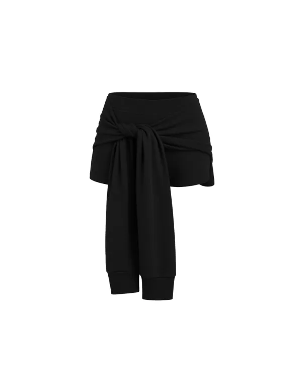 [2nd order] Tie short pants - Black