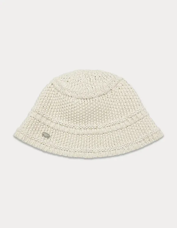 3rd / Pendant knit bucket hat - cream