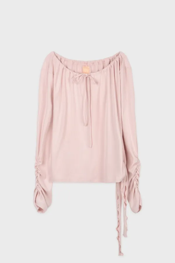 Side Tie T-Shirt (Pink)