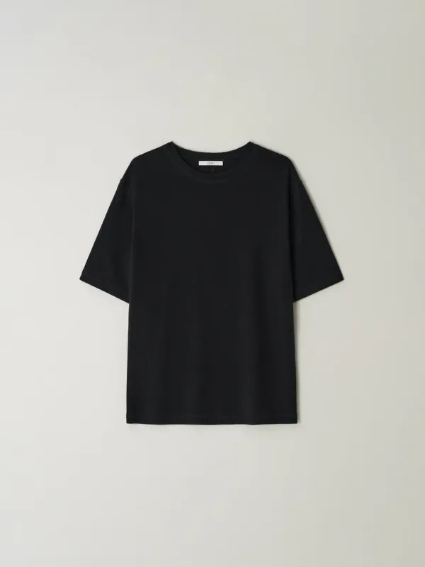 [2nd] Willow wool tencel t-shirt_black