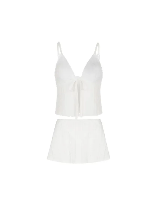 25 Kylie Tankini Set - White