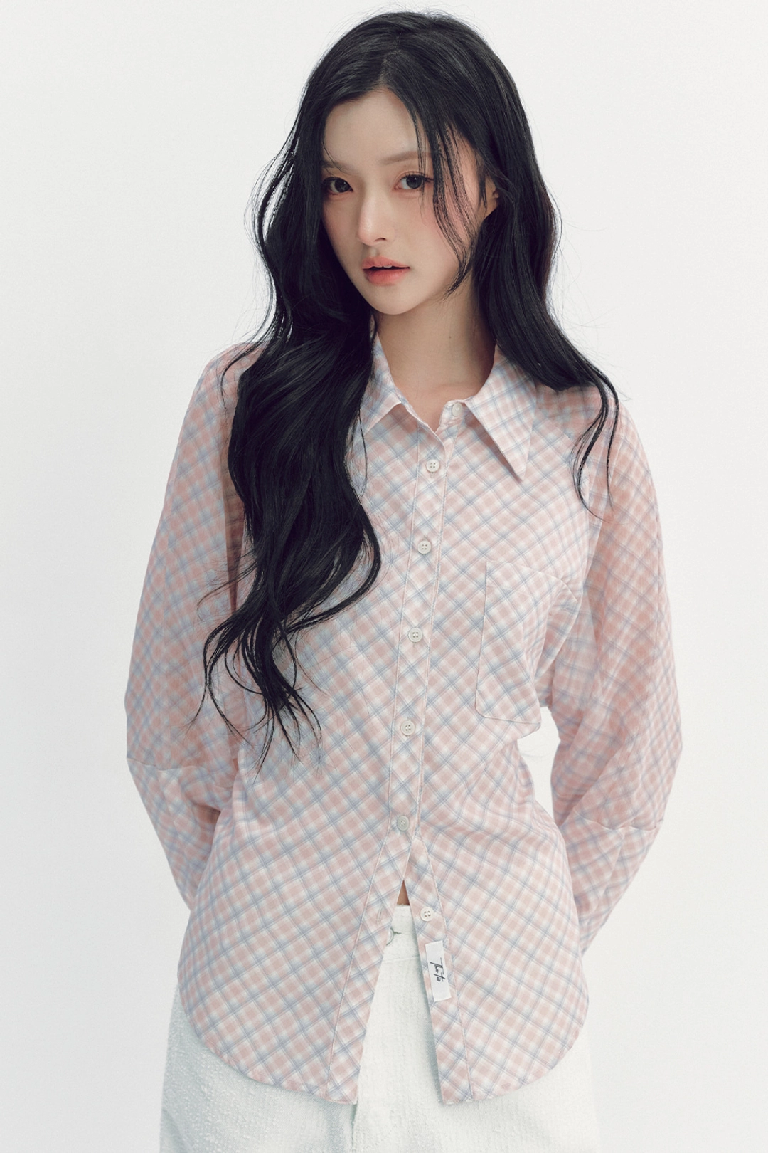 더티스 BLUEBERRY TART CHECK SHIRT (PINK) 상품 이미지 2