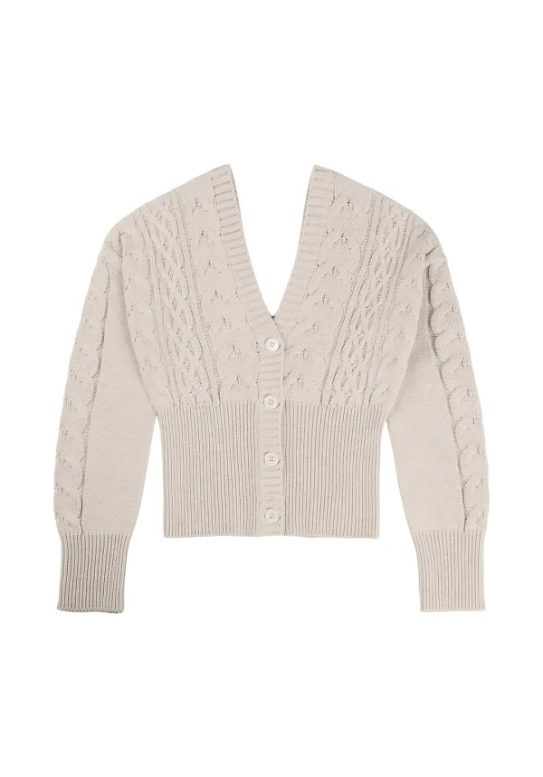 Dear Winter Knit Cardigan [Oatmeal]