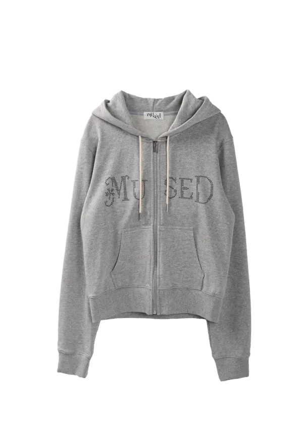Mused zip-up Hoodie - Grey