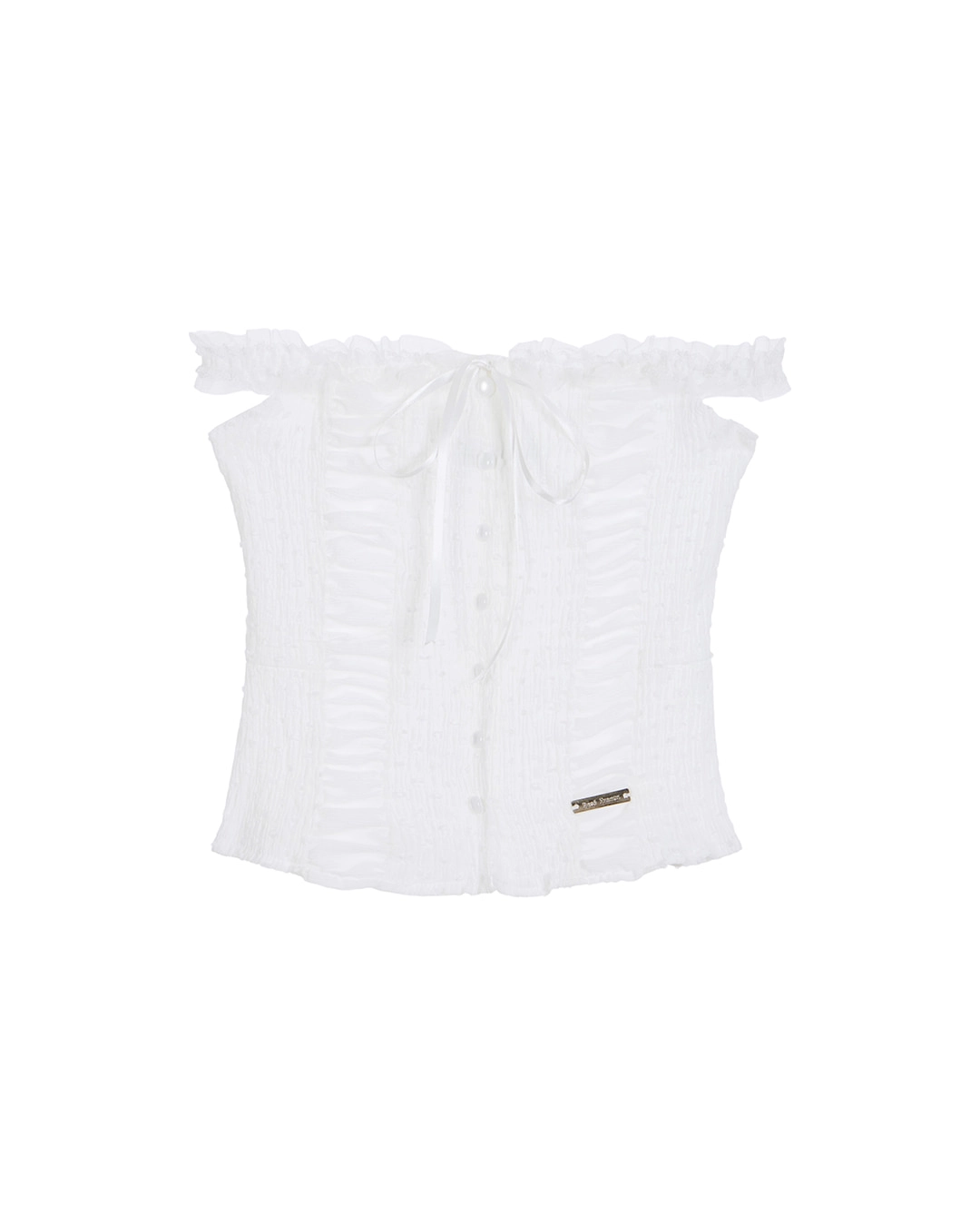 로제프란츠 Lace Off Shoulder Sleeveless [White] 상품 이미지 1