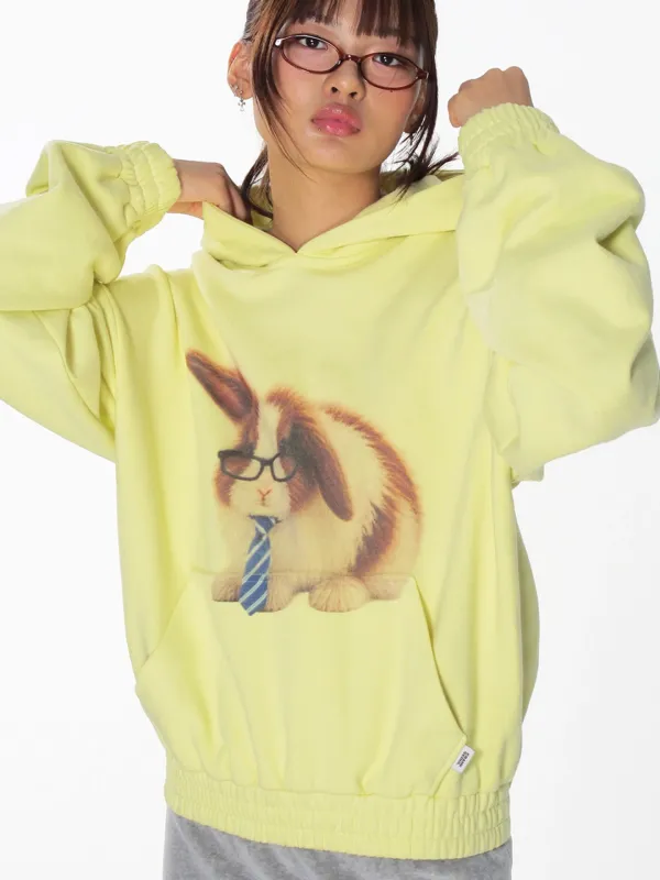LUCKY BUNNY HOODIE_YELLOW