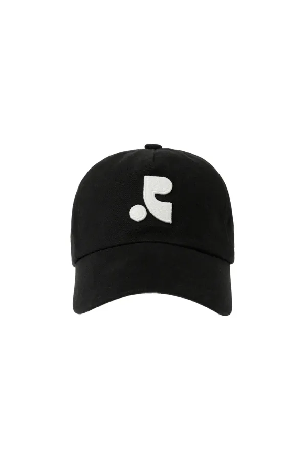 RR LOGO COTTON BALL CAP - BLACK
