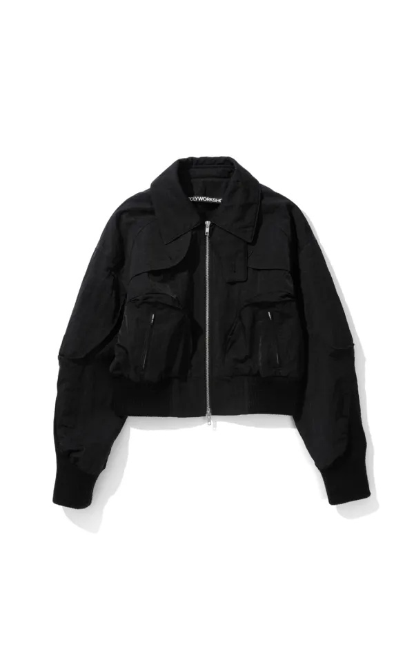 Nylon Quad Jacket, Silence