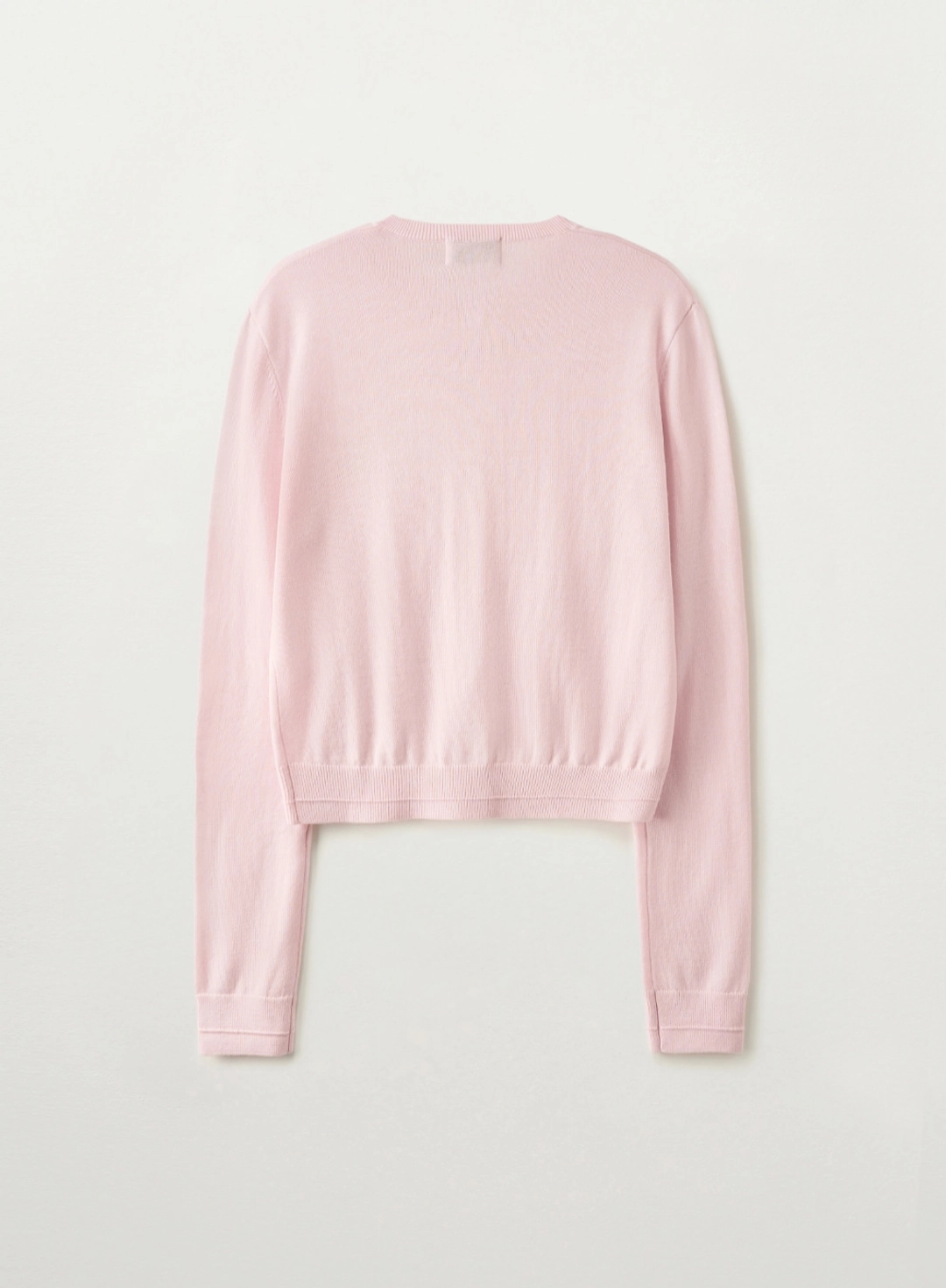 세터 [신예은 Pick] (W) Loren Basic Crewneck Fine Cardigan - Pink 상품 이미지 2