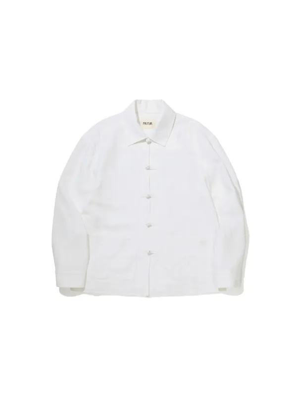 Oriental knot Shirt Jacket Ivory_F262JK02