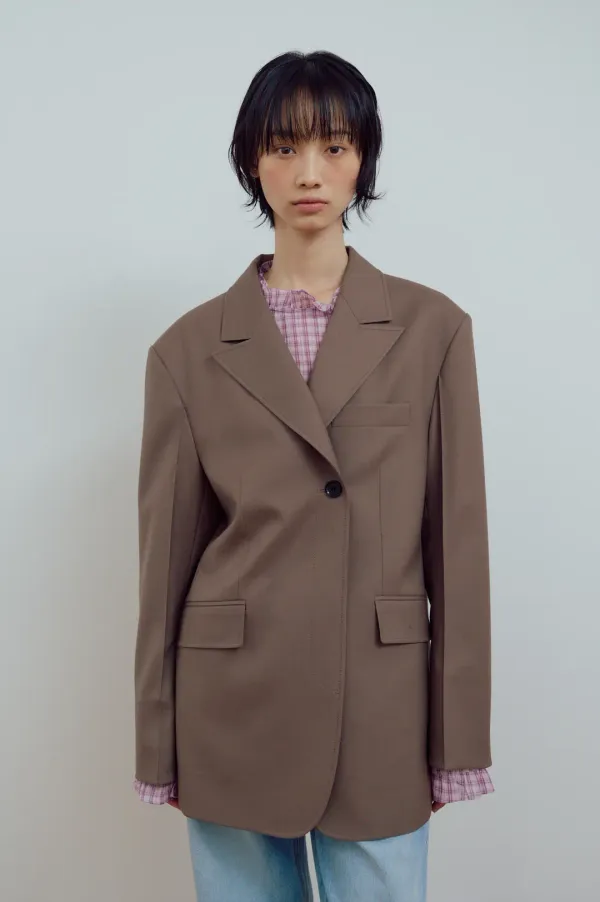 [2차 리오더] BOYFRIEND DOUBLE BUTTON JACKET_MOCHA