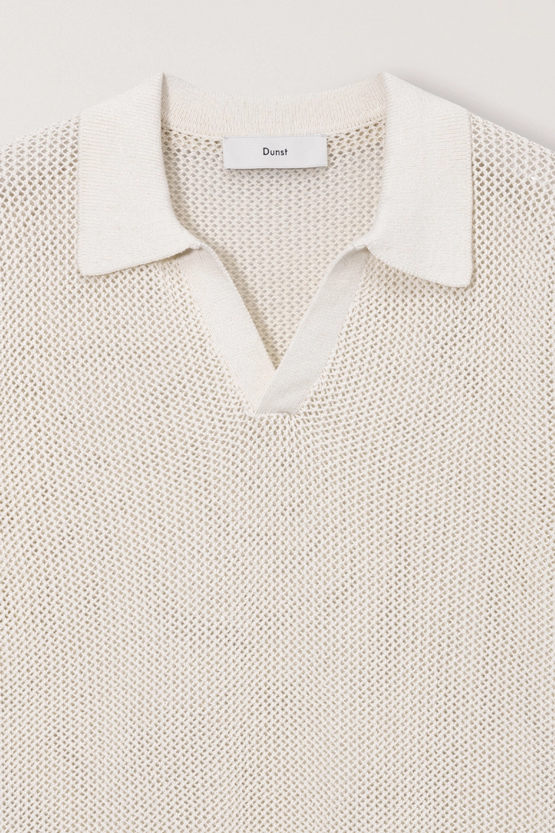 던스트 UNISEX CHUNKY POLO KNIT IVORY_UDSW6B126IV 상품 이미지 2