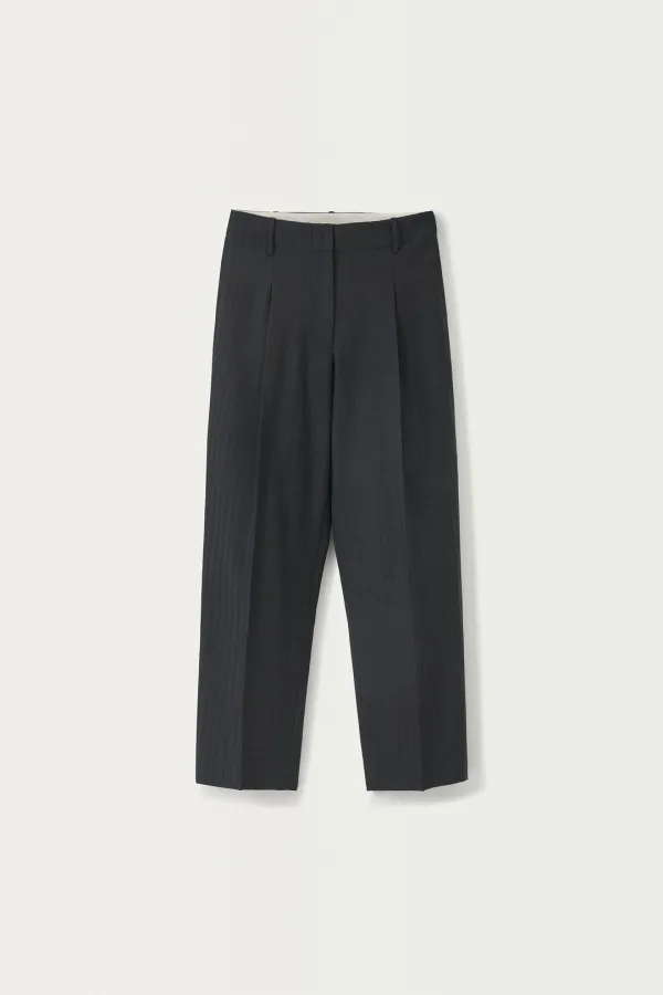 3RD / Haze stripe pants (Deep slate)