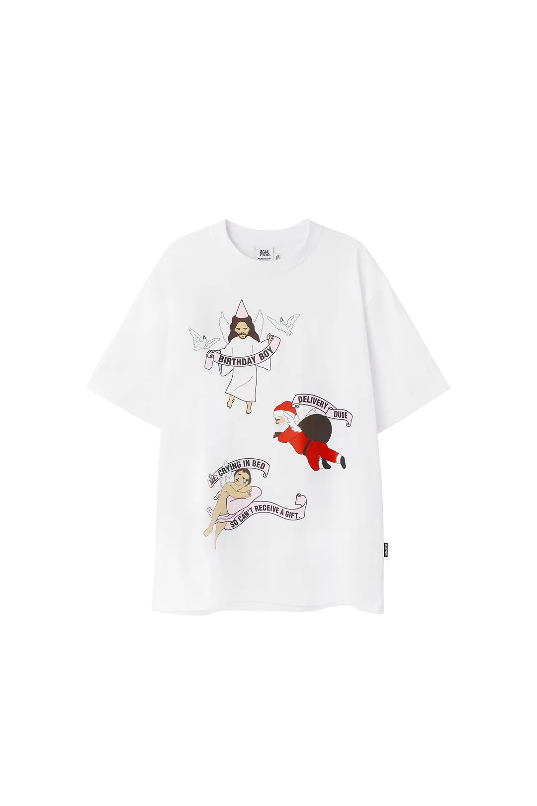 스컬프터 Ugly Christmas Tee White 상품 이미지 1