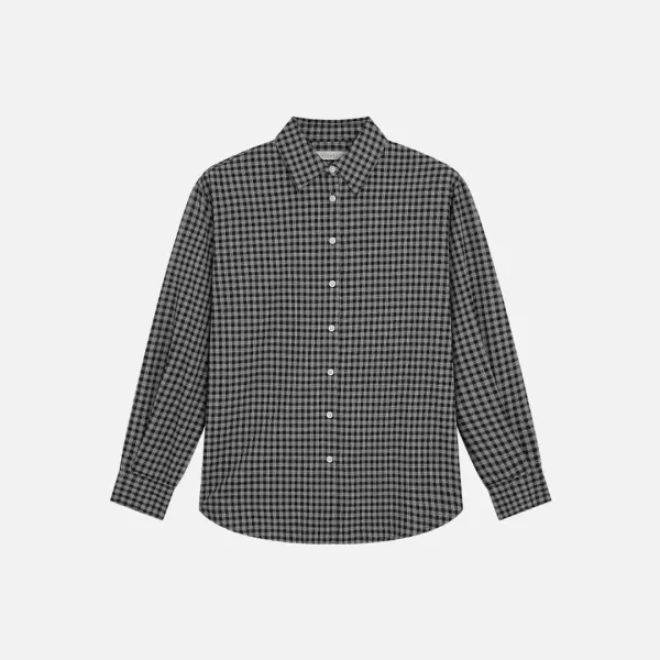 SITP5299 썸머 체크 셔츠_Black