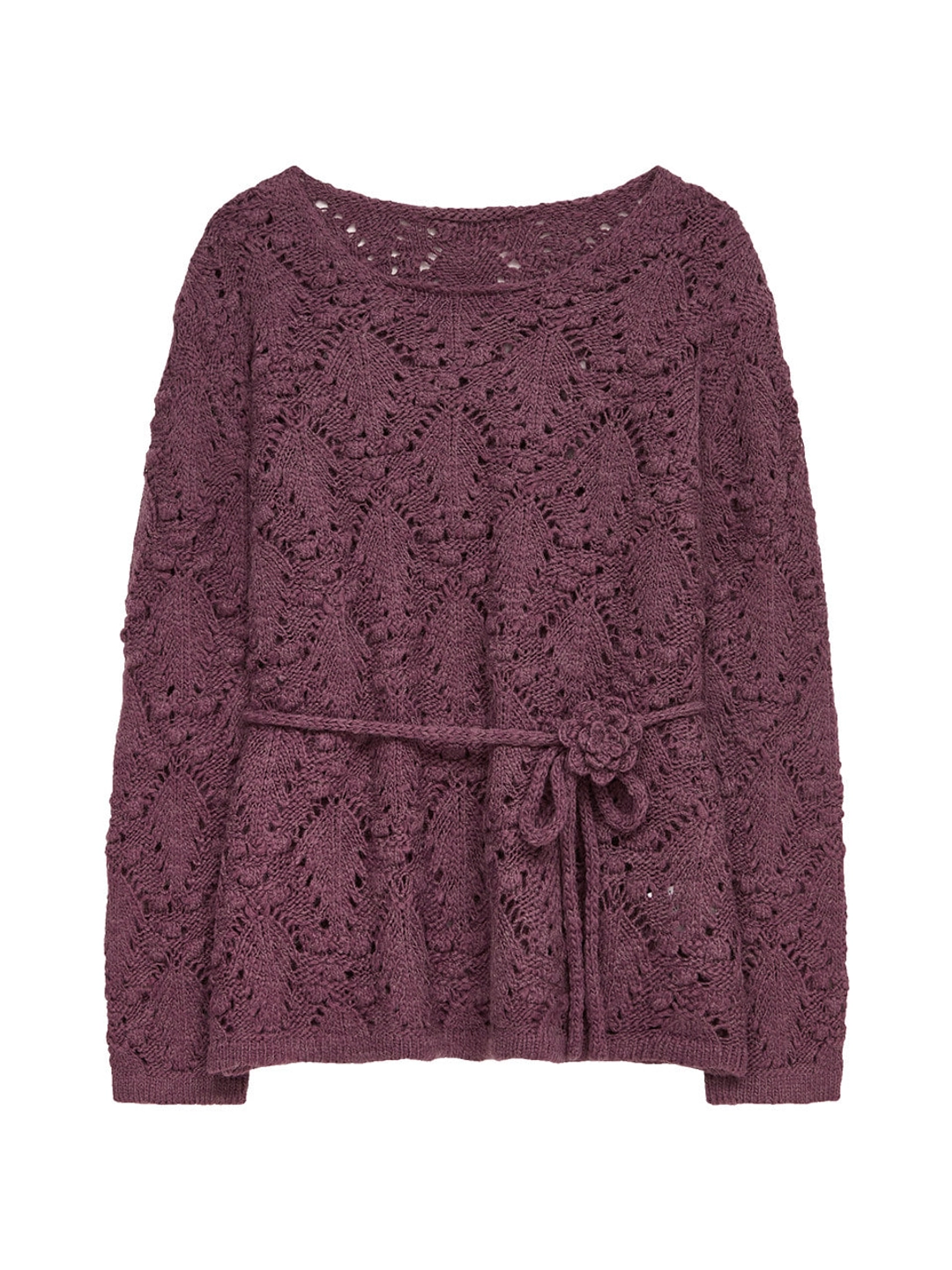 마가린핑거스 CORSAGE POINTELLE PULLOVER (VIOLET) 상품 이미지 2