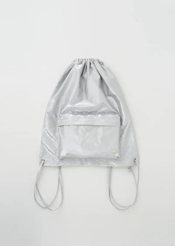 string backpack-silver