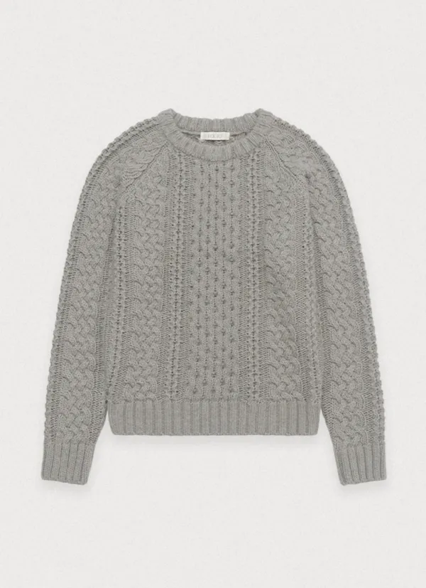 Jane fisherman knit - vintage grey