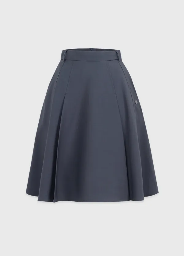  [25-36]  Ramiel Flare Midi Skirt  라미엘 플레어 미디 스커트 (봄-가을-출근룩-데일리룩-데이트룩-격식룩-체형커버-클래식-캐주얼-플리츠-미디스커트-자체제작) 