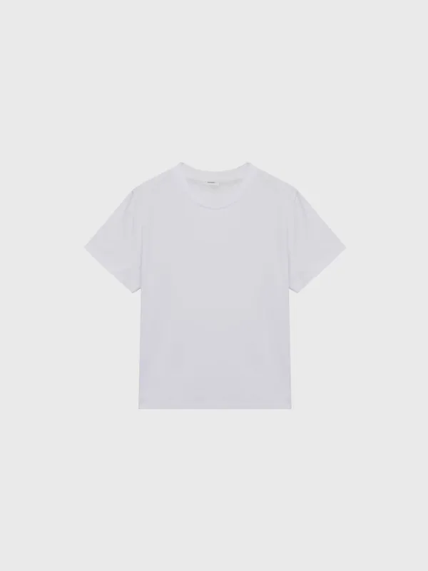 Standard Cotton Short Sleeve (White / Ivory / Dark Gray)