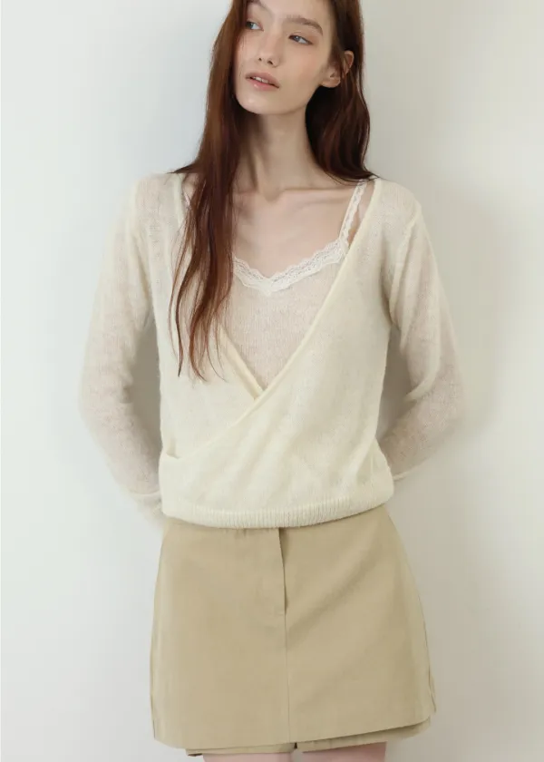 Rosy Lace Sleeveless(Ivory)