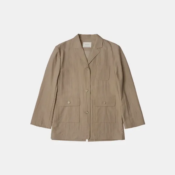 SIOT4109 T/N 워크 블레이저_Milk brown