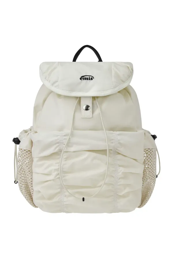 SHIRRING BACKPACK-IVORY