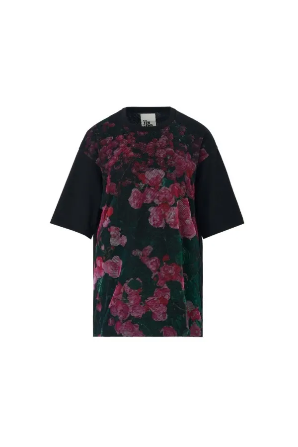 Oversized half sleeve t-shirts - Flowers