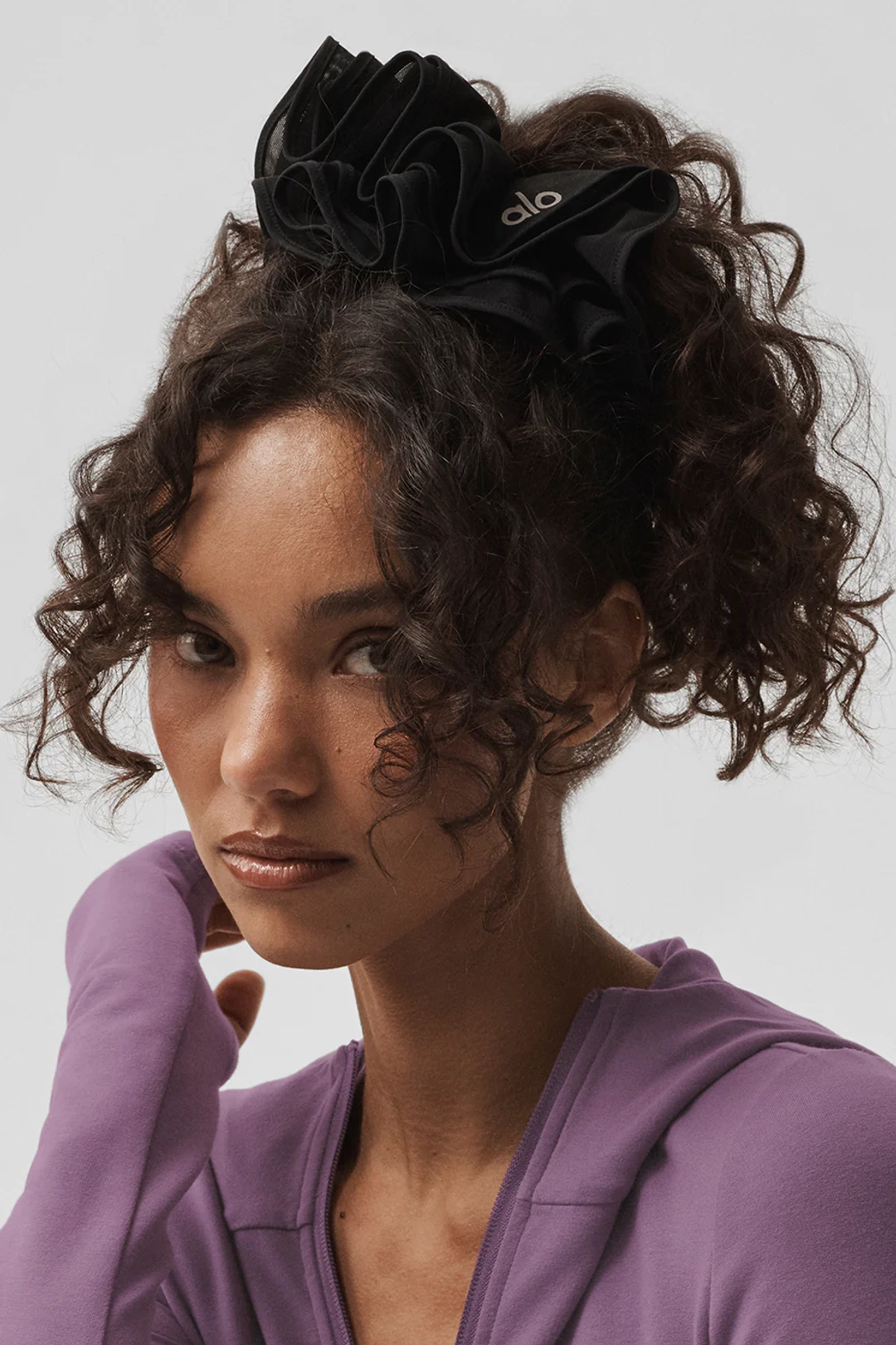 알로요가 Mesh Sweet Nothing Oversize Scrunchie - Black 상품 이미지 1
