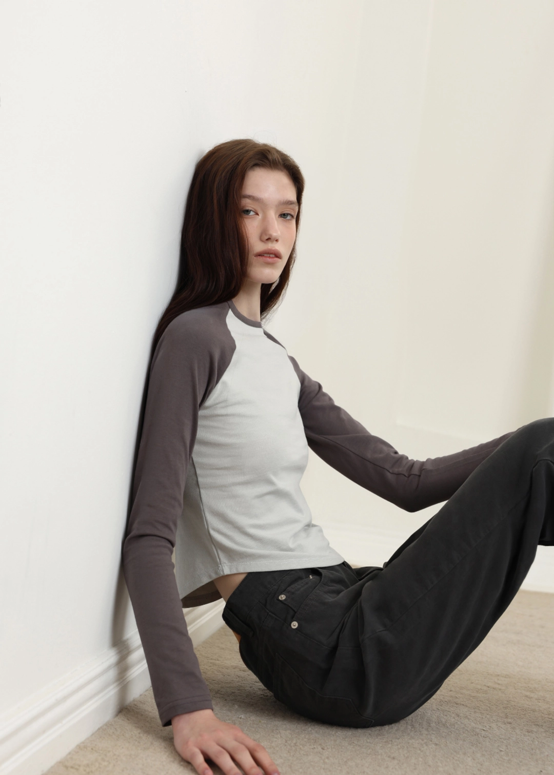 르베인 [3RD] Mood Raglan T-shirt(Blue Gray) 상품 이미지 1