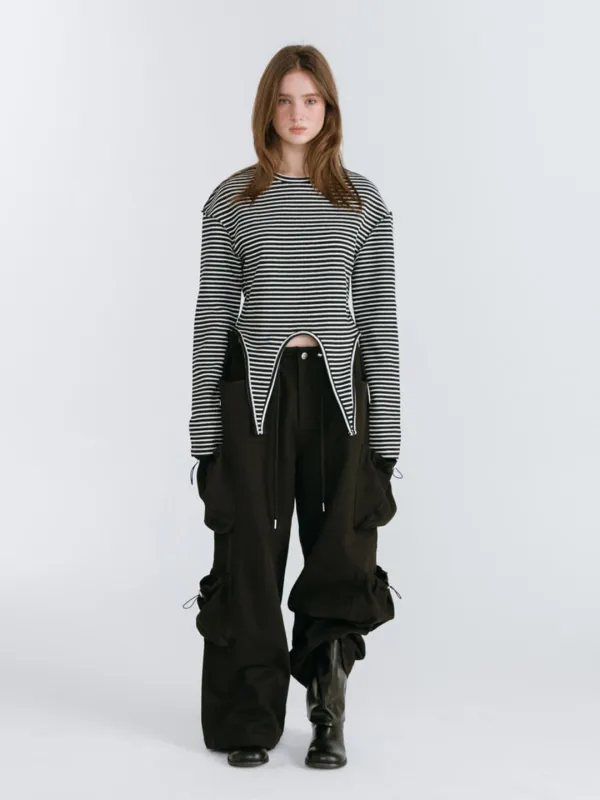 POCKET CARGO PANTS / BLACK