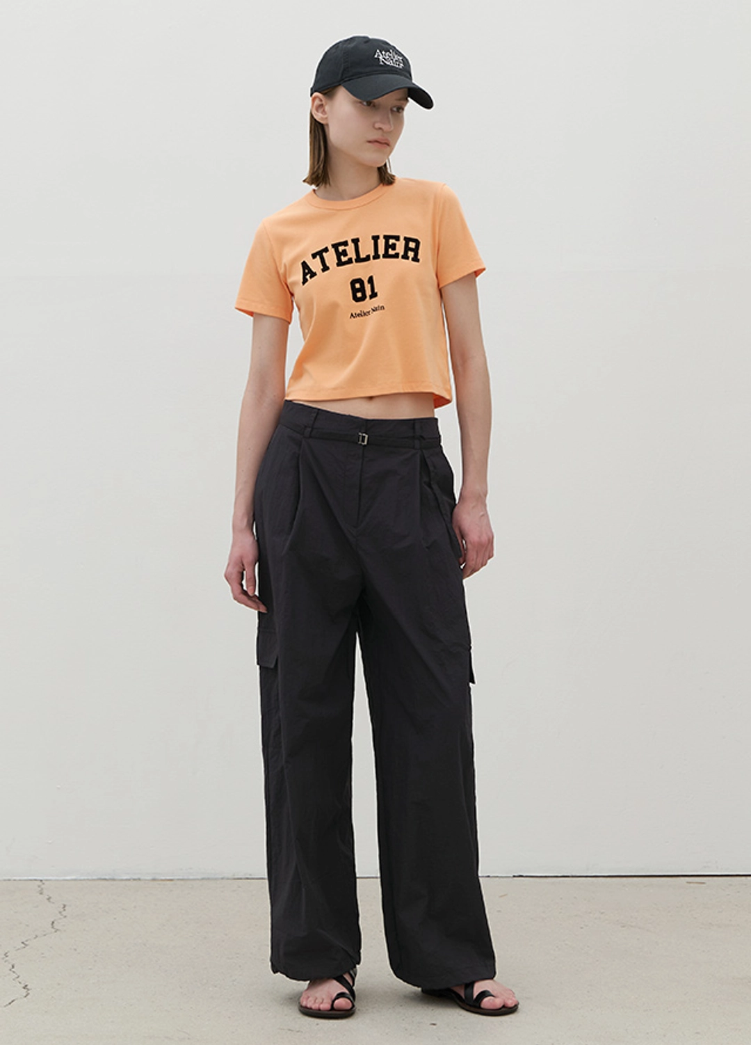 아뜰리에 나인 (PT-5531)UTILITY CARGO BELTED PANTS S 상품 이미지 3