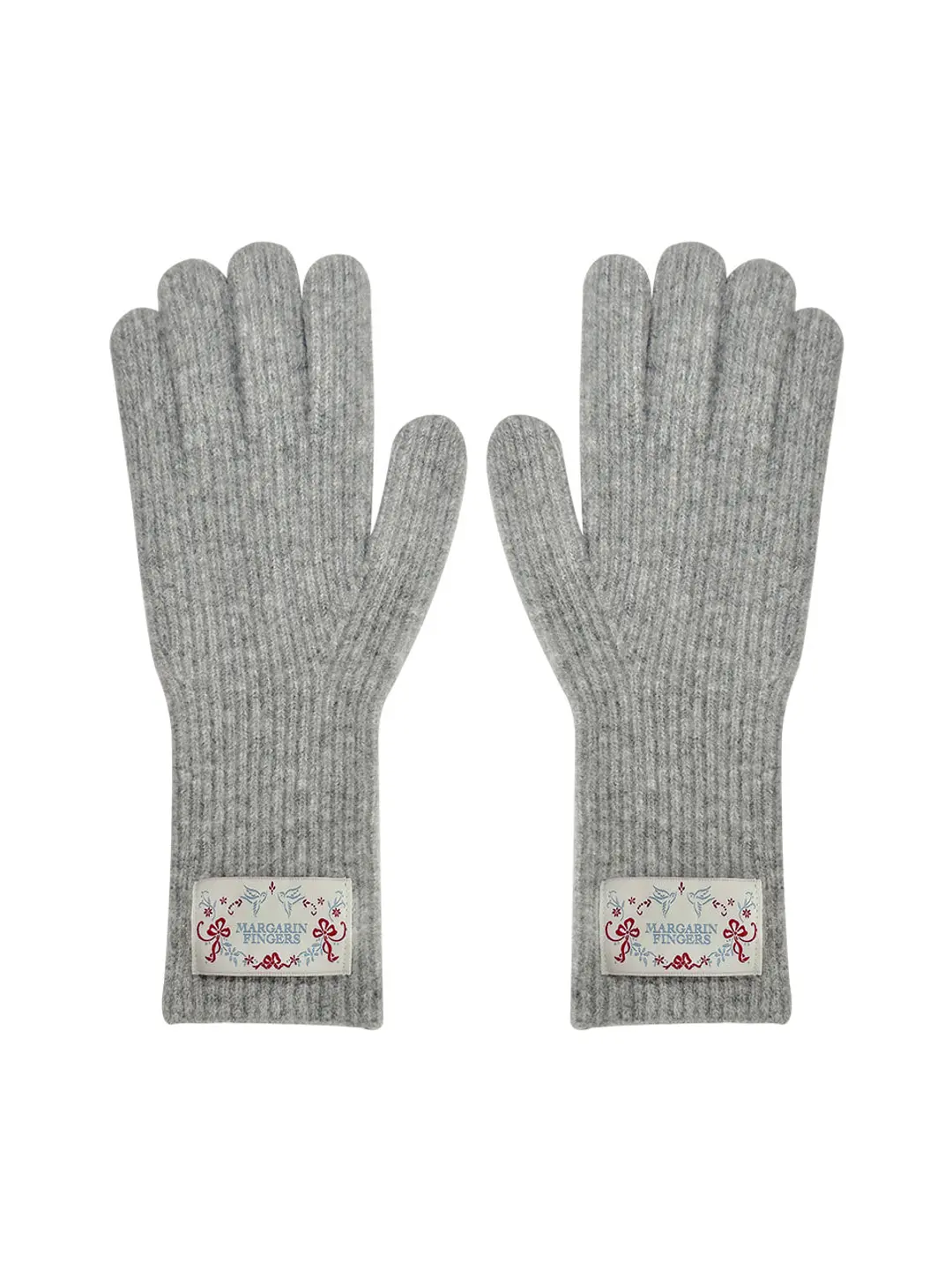 마가린핑거스 FINGER HOLE KNIT GLOVES (GREY) 상품 이미지 3