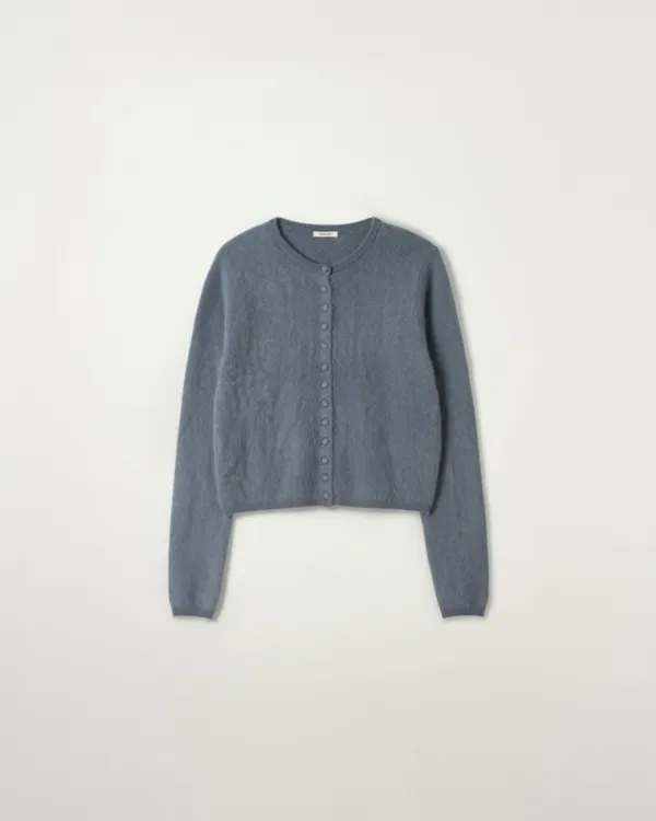 [9/17 순차배송] Hairy Wool Cardigan [ASH BLUE]